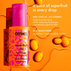 superfruit star | lightweight hair styling + heat defense oil