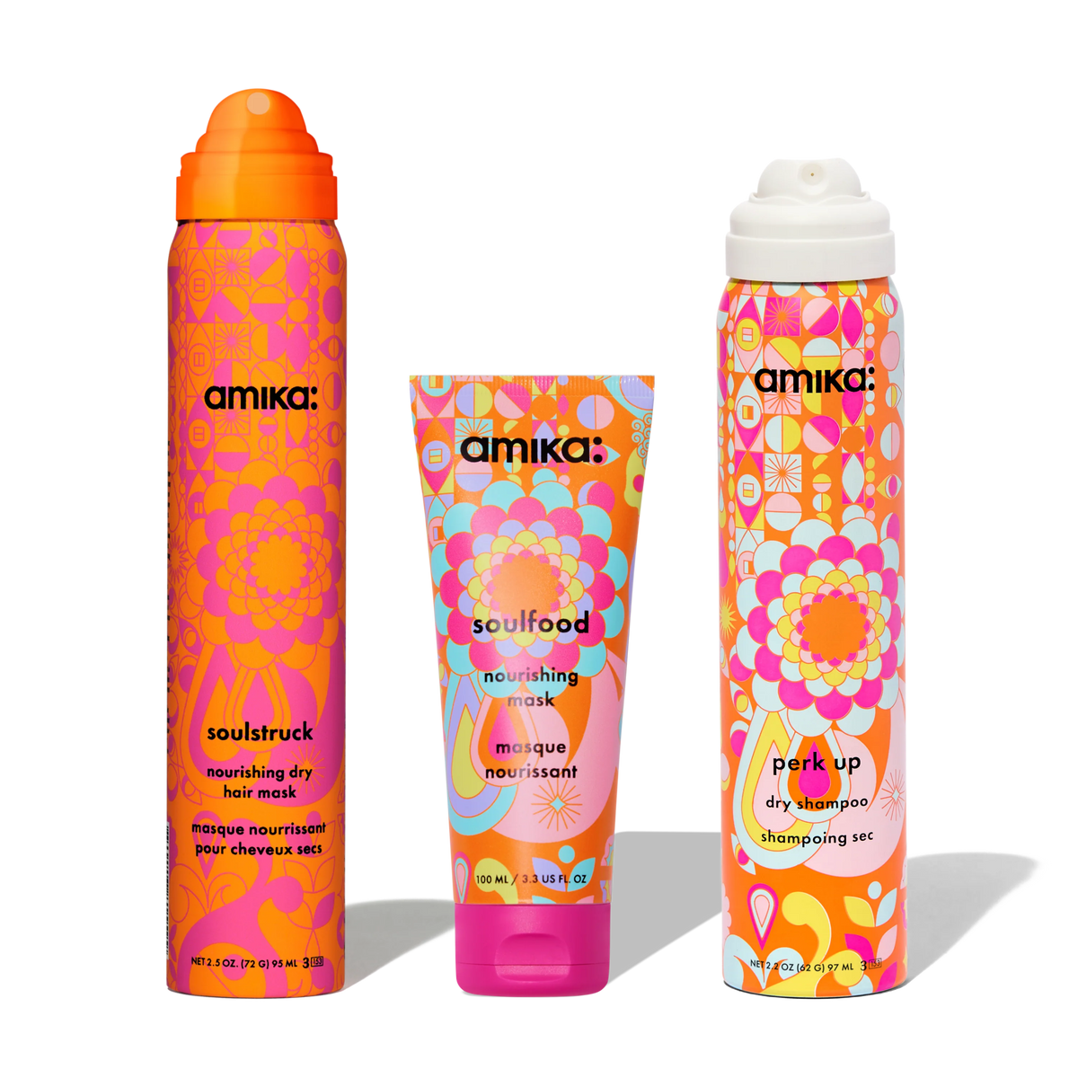 travel-sized soul-utions | soulstruck, perk up dry shampoo + soulfood travel haircare set