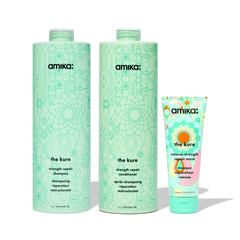 super-sized strength repair set | the kure shampoo, conditioner + mask